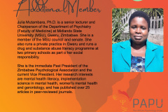 Additional: Dr Julia Mutambara