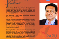 President: Prof Saths Cooper